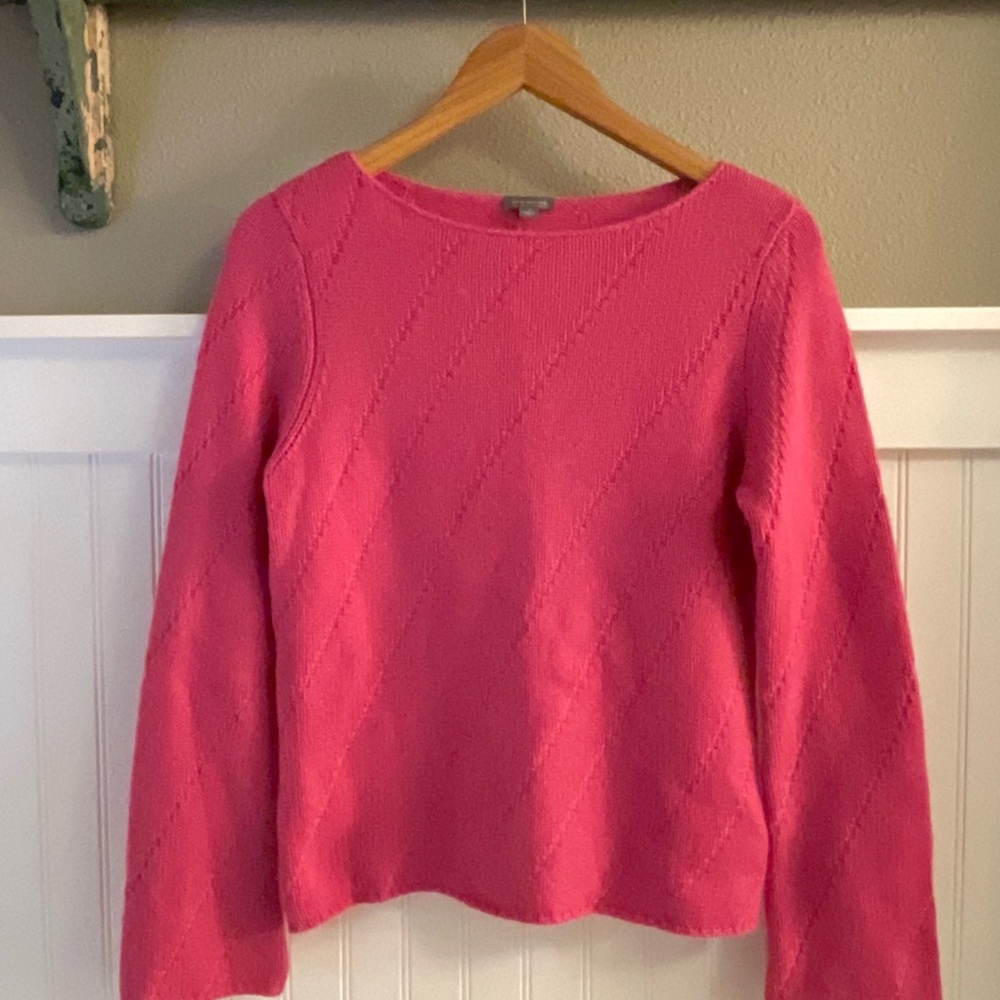 Ann Taylor Pink Cashmere Sweater